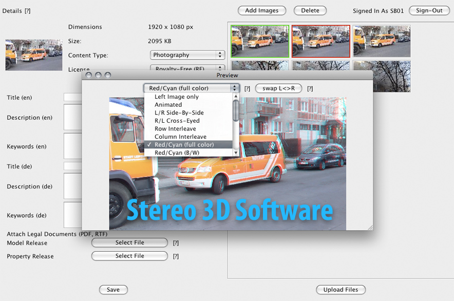 Leistungsstarke Platformunabh�ngige Stereo 3D Apps