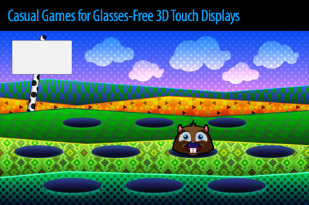 Casual Games for Glasses-Free 3D Touch Displays: WhackTheGopher